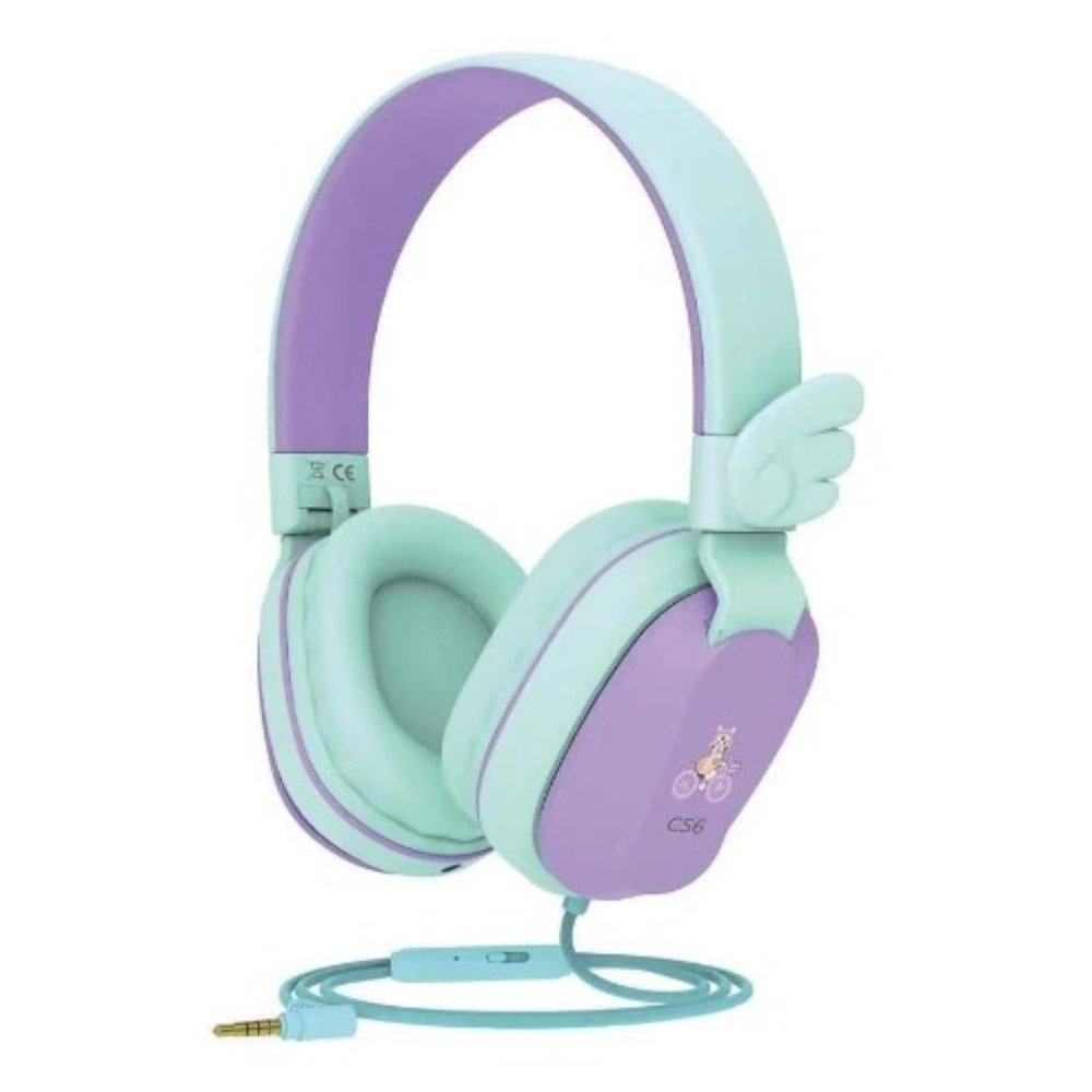 Kids Headphones - Wired - Stereo - Safe Volume Limiter - Foldable - Share Port